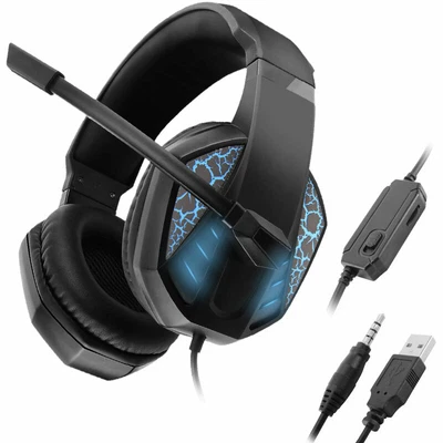 $26.99 • Buy 3.5mm Gaming Headset MIC LED Headphones For PC Laptop PS4 PS5 Slim Pro Xbox One