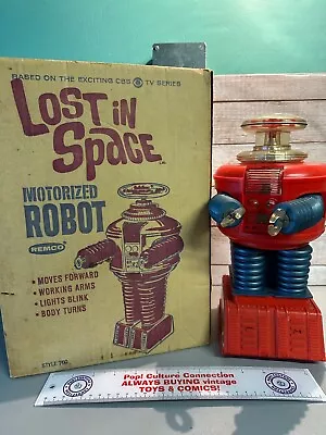 Vintage 1966 Remco Lost In Space Motorized Robot Complete In The Box Works • $599.95