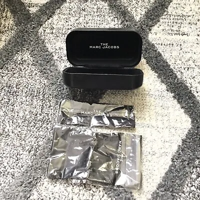 The Marc Jacobs Sunglasses Case Black Clamshell Hardcase Eyewear + Cloth Medium • $15