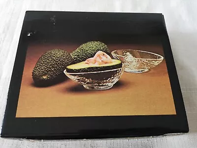 Dartington Avocado Dishes Hand Made Lead Crystal Set Of 2 BNIB Vintage • £12