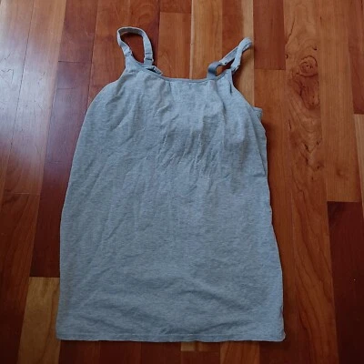 $24.99 • Buy Gilligan & O'Malley Nursing Tank Top Medium Gray Maternity Women Shirt Cotton
