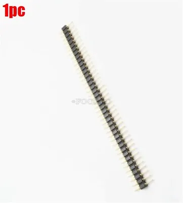 1Pcs Pin Header Single Row 40Pin 2.54MM Round Male Gold Plated Machined Nu • $1