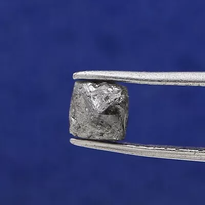 Uncut Diamond 0.94tcw Natural Silver Gray Sparkling Rhombus Shape For Jewel • £49.13