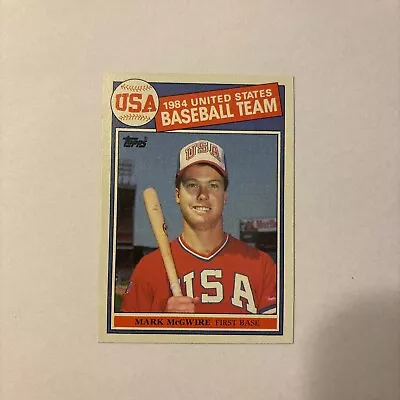 1985 Topps - #401 Mark McGwire (RC) • $5