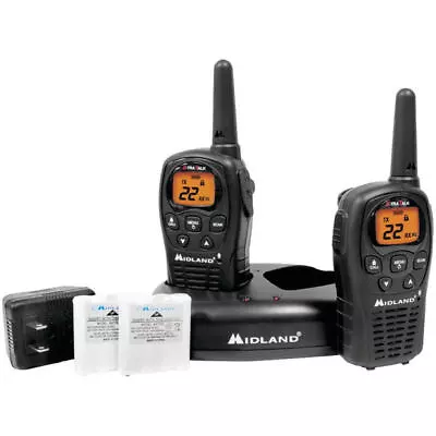 Midland LXT500VP3 GMRS Rechargeable 2-Way Walkie-Talkie Two-Way Hand Radio • $59.36