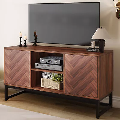 Mid Century TV Stand For 55 Inch TV Modern Media Console Entertainment Center • $112.99