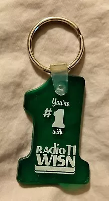 VINTAGE Radio 1130 WISN Milwaukee Wisconsin Radio Station #1 Keychain Key Ring • £5.70