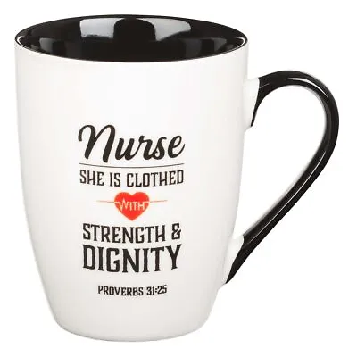 Nurse Strength & Dignity Proverbs 31:25 Ceramic Christian Coffee Mug For Nurses • $12.99
