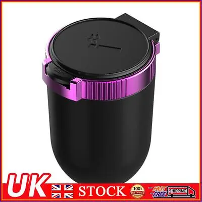 £7.60 • Buy LED Light Car Ashtray Universal Cigarette Cylinder Holder With Lid (Purple)