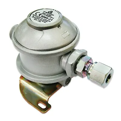 BULKHEAD GAS REGULATOR 30mbar PROPANE LPG GAS BOTTLE 8mm OUT CARAVAN MOTORHOME • £28.95