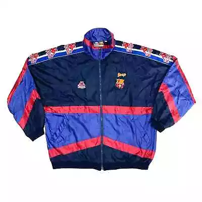 Vintage FC Barcelona Kappa Training Jacket 1995-97 Football Soccer Mens XL • $175