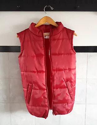 Back To The Future Adult XS Red Puffer Vest Universal Studios Marty McFly 80s • $25.50