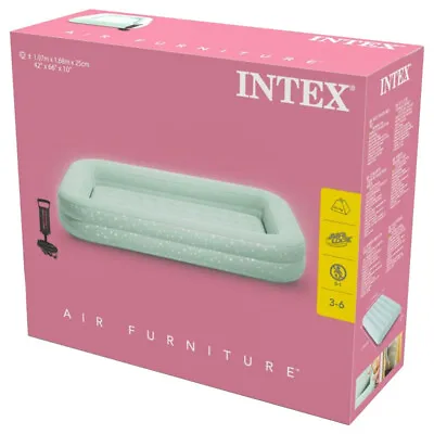 Intex - Kids With Stars Travel Bed Set With Hand/Foot Pump & Carry Bag - 66810NP • £54.99