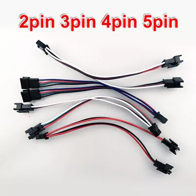 1 Female To 2 Male 2pin 3pin 4pin 5pin LED Strip JST SM Connector Splitter Cable • $9.99