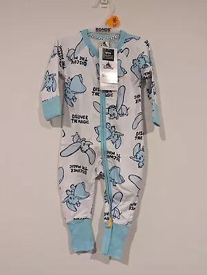 Bonds Disney Dumbo Wondersuit Zippy Size 00 BNWT (Original Design) • $60