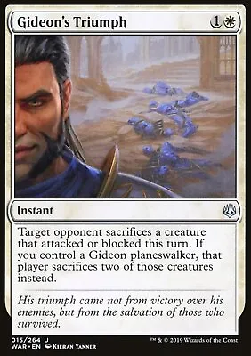 MTG: Gideon's Triumph - War Of The Spark - Magic Card • £1.75