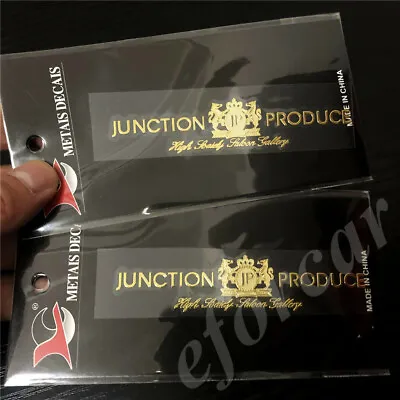 2pcs Golden JP Junction Produce VIP JDM Japan Car Emblems Badge Decal Sticker • $7.90