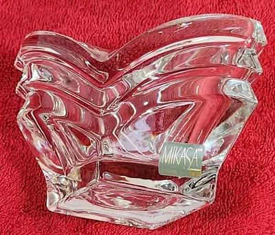 Mikasa 'Deco' Art Deco Heavy Lead Crystal Candle Holder 3  • $16.99