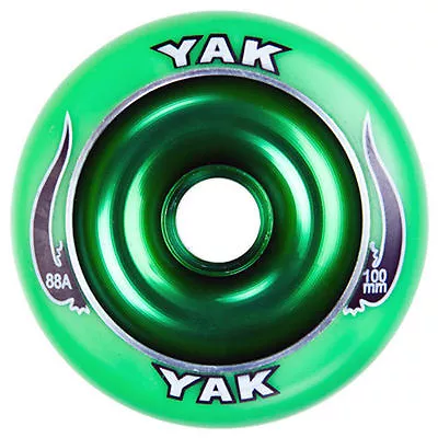 Metalcore Scooter Wheels Two 100mm X 88a YAK SCAT With ABEC7  Bearings • $14.95