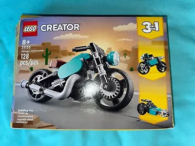 LEGO Creator 3 In 1 Vintage Motorcycle Building Toys 31135 NEW  Open Box • $4.99