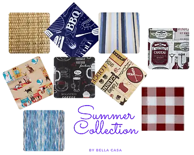 $15 • Buy Summer Themed Flannel Backed Vinyl Tablecloths. Round, Oblong, Square