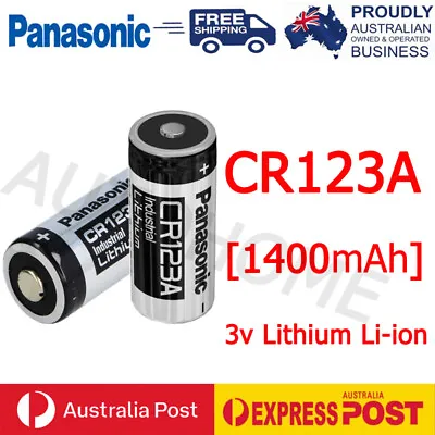 Panasonic 3V CR123A Lithium Camera Battery CR123 CR17345 DL123A EL123A 16340 • $5.99
