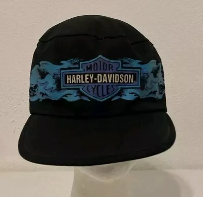 Vintage Harley Davidson Motorcycles Painters Hat Cap 1980s 80s Cotton Brim OS • $49.99