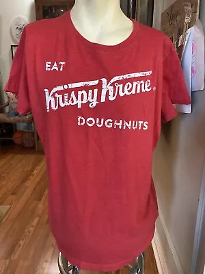 $15.99 • Buy Krispy Kreme Red Men’s XL Licensed T-shirt Donuts Retro Logo
