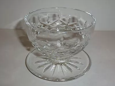 Beautiful Waterford Clear Crystal Condiment Bowl Attached Underplate Lismore • $19.99