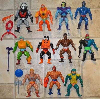 MOTU He-Man Figures Lot Vintage Masters Of The Universe Set Mattel Stinkor • $249.95