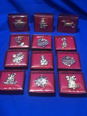 Vintage Christmas Ornaments Lot Of 12 Trim A Tree Gold Tone Gerry’s Collectibles • $19.95