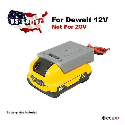$15.99 • Buy **Battery Adapter For Dewalt 12V -RC Robotics Power Dock Output Connector DIY*