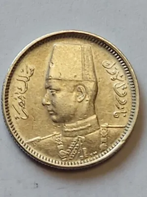 1937 Egypt 2 Piastres Silver Coin • £8