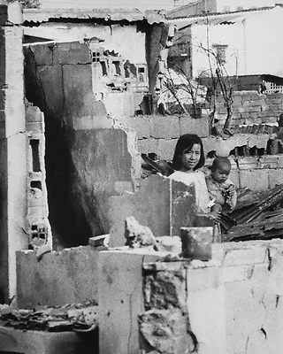 Children In Home Ruins After Viet Cong Attack Saigon 8x10 Vietnam War Photo 239 • $7.43