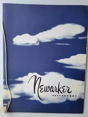 1950s/60s Newarker Restaurant Newark New Jersey Airport Menu Vintage Original • $30