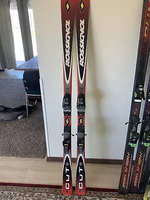 Rossignol Cut 10.4 Super Skis With Marker Bindings - 170 Cm - Adult - Red • $50