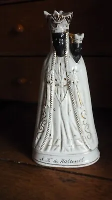 Black Madonna Our Lady Of Walcourt  Porcelain Statue Virgin Of Mary XIX Cent • $129.90