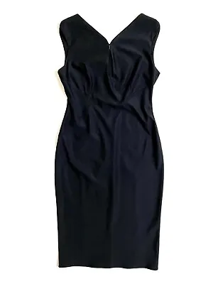 Zac Zac Posen Dress Sleeveless Jujy Sheath Black Midi Dress SZ 12 New $395 • $299