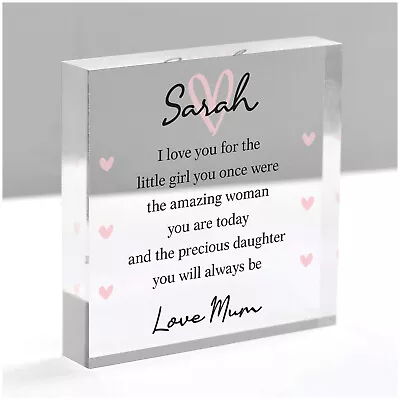 Daughter Gifts From Mum Dad Personalised I Love You Daughter Birthday Present • £9.99