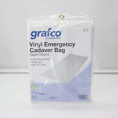 Grafco Emergency Cadaver Body Corpse Bag 36  X 90  6 Mil Vinyl 3831 • $14.98