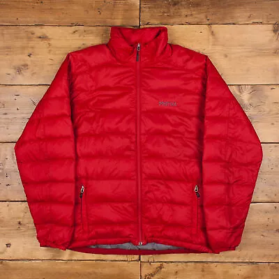 £44.99 • Buy Vintage Marmot Puffer Jacket XL Gorpcore Full Zip Insulated Red Outdoor Hiking