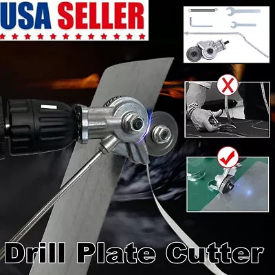 Electric Drill Plate Cutter Sheet Metal Nibbler Precise Cutting Sheet Cutter US • $16.82