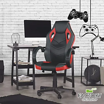 $94.96 • Buy Gaming Racing Chair Office High Back Ergonomic Computer Desk Swivel PU Leather