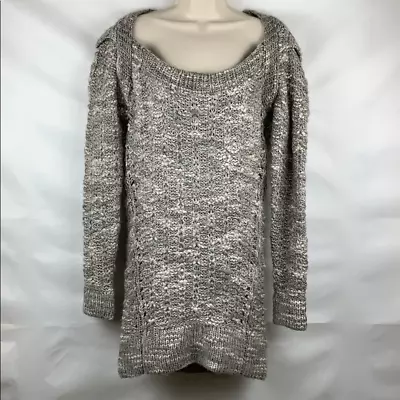 VPL Grey & Cream Alpaca Wool Blend Sweater Dress • $16