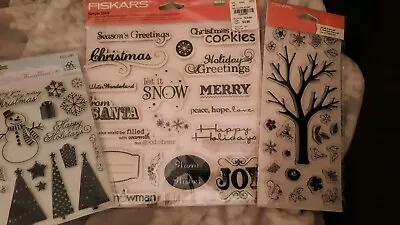 Fiskars And My Minds Eye Stamp Sets Lot Of 3 • $6