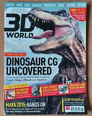 3D World Magazine Issue 182 - June 2014 - Dinosaur CG Uncovered • £4.50