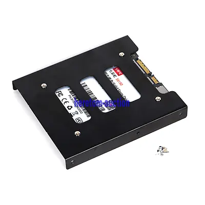 $7.90 • Buy 2.5 Inch SSD HDD To 3.5 Inch Metal Mounting Adapter Bracket Dock For PC Black AU