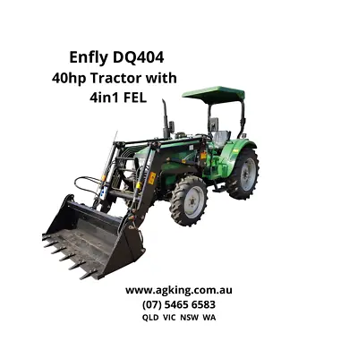 $26990 • Buy New 40hp Tractor With Front End Loader Enfly DQ404 