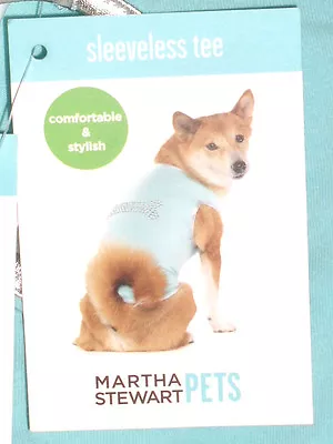One Brand New Martha Stewart Sleeveless Tee Pet Dog Bone Ms Sportware L Lg Large • $8.99