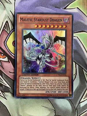 CT08-EN014 Malefic Stardust Dragon Secret Rare Limited Edition Near Mint Yugioh • $7.40